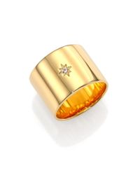 Elizabeth and James | Metallic Bassa White Topaz Band Ring | Lyst