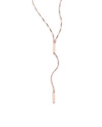 Jennifer Zeuner | Pink Pia Lariat Chain Necklace | Lyst