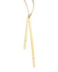 Jennifer Zeuner | Yellow Peyton Diamond Lariat Necklace | Lyst