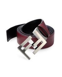 Fendi | Red Reversible Skinny Belt | Lyst