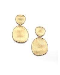 Marco Bicego | Metallic Lunaria 18k Yellow Gold Double-drop Earrings | Lyst