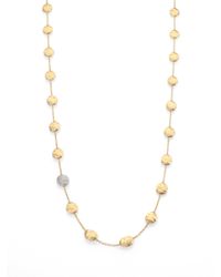 Marco Bicego | Metallic Siviglia Diamond & 18k Yellow Gold Station Necklace | Lyst