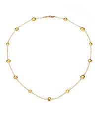 Gurhan | Metallic Lentil 24k Yellow Gold Mini Station Necklace | Lyst