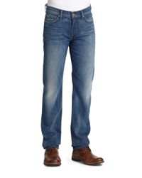 7 For All Mankind | Blue Slimmy Slim Straight-leg Jeans for Men | Lyst