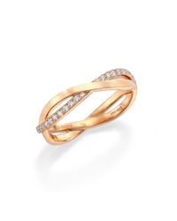 De Beers | Pink Infinity Diamond & 18k Rose Gold Half Band Ring | Lyst