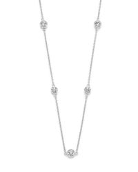 Kwiat | Diamond & 18k White Gold Strings Station Necklace | Lyst