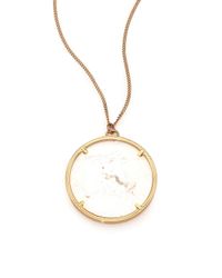 Givenchy | Metallic Rock Crystal Pendant Necklace | Lyst