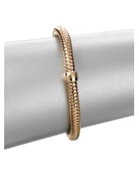 Roberto Coin | Metallic Primavera 18k Rose Gold Woven Bracelet | Lyst