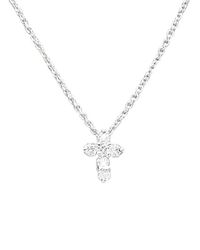 Roberto Coin | Tiny Treasures Diamond & 18k White Gold Baby Cross Necklace | Lyst