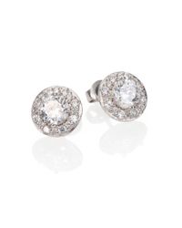Adriana Orsini | Metallic Framed Stud Earrings | Lyst