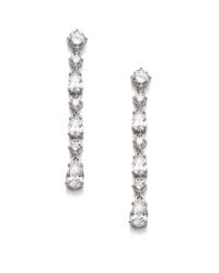 Adriana Orsini | Metallic Liner Post Top Drop Earrings | Lyst