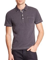 Billy Reid | Blue Pensacola Cotton Polo for Men | Lyst