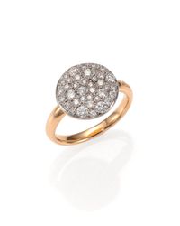 Pomellato | Pink Sabbia Diamond & 18k Rose Gold Ring | Lyst