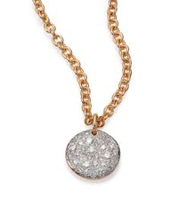 Pomellato | Pink Sabbia Diamond & 18k Rose Gold Pendant | Lyst