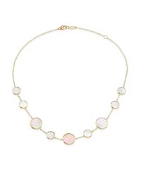 Ippolita | Metallic Polished Rock Candy Mother-of-pearl & 18k Yellow Gold Station Necklace | Lyst