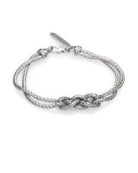 John Hardy | Metallic Classic Chain Sterling Silver Braided Knot Bracelet | Lyst