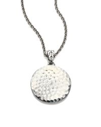 John Hardy | Metallic Palu Sterling Silver Pendant Necklace/22 | Lyst