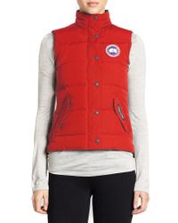 Canada Goose | Red Down Freestyle Vest | Lyst