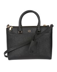 Tory Burch - Black Robinson Small Double-zip Tote - Lyst