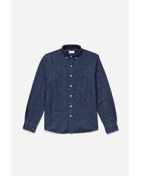 Saturdays NYC - Blue Crosby Button Down Paisley Denim Shirt for Men - Lyst