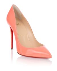 Christian Louboutin - Pink Pigalle Follies 100 Patent Flamingo Pump Us - Lyst