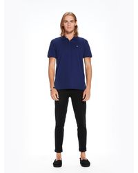 Scotch & Soda Blue Piqué Polo for men