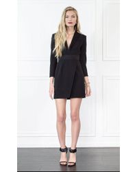 Rachel Zoe - Black Evans Tux Mini Dress - Lyst