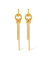 Rachel Zoe - Metallic Maisy Knotted Earrings - Lyst
