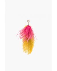 Sonia Rykiel - Pink Je De Cœur Feather Pin Brooch - Lyst
