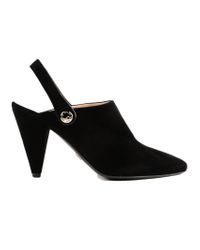 Prada Black Mule Camoscio T.90