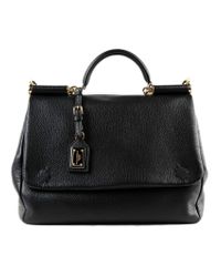 Dolce & Gabbana Black Cervo Antic Handbag