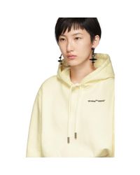 Off-White c/o Virgil Abloh White Quotes Cropped Hoodie