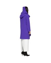 Manteau en laine a col a revers crante mauve Marc Jacobs en coloris Purple