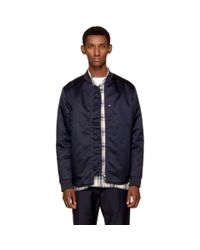 Bleu Lyst Acne Homme Mylon Marine En Aviateur Matt Blouson Pour TBxnq6BwEW