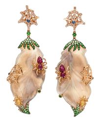 Wendy Yue - Multicolor Opal Spider Earrings - Lyst