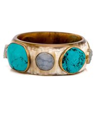 Ashley Pittman - Multicolor Light Horn Kuruka Bangle - Lyst