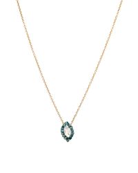Dana Kellin Fine Jewelry - Multicolor Rainbow Moonstone And Teal Diamond Necklace - Lyst