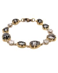 Sylva & Cie - Metallic Mixed Diamond Bracelet - Lyst