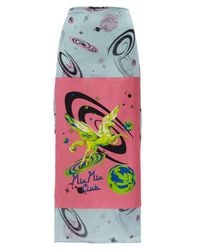 Miu Miu | Multicolor Cotton Pareo Skirt | Lyst