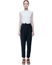 Chloé | Black Wide Straight Leg Trousers | Lyst