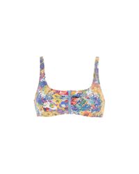 Stella McCartney - Multicolor Floral Print Bikini Top - Lyst