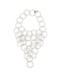 Stella McCartney - Yellow Rose Gold Brass Necklace - Lyst