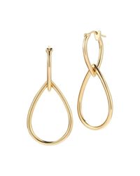 Elizabeth and James | Metallic Cannon Earrings In Gold | Lyst
