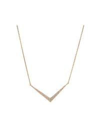 Melinda Maria - Metallic Avery Pave Necklace - Lyst