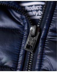 Superdry Blue Sd Storm Hybrid Zip Hoodie