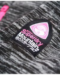 Superdry Black Storm Hybrid Panel Zip Hoodie