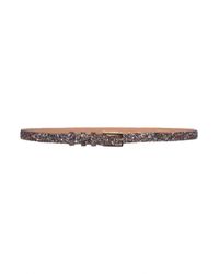 Tara Jarmon | Brown Thin Sparkle Waist Belt | Lyst