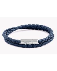 Tateossian - Blue Double Wrap Slim Pop Taito Bracelet for Men - Lyst