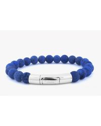 Tateossian - Semi-precious Blue Lapis Stone Beaded Bracelet for Men - Lyst