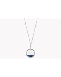 Tateossian - Metallic Rolling Gems Necklace With Blue Sapphires for Men - Lyst